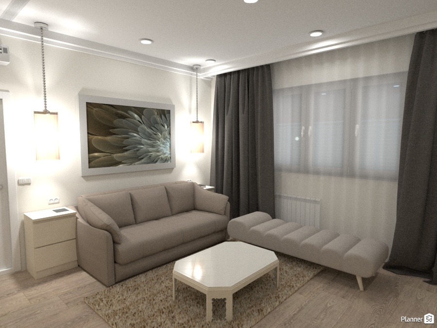 Спальня гостинная. #1733893 by Юлия