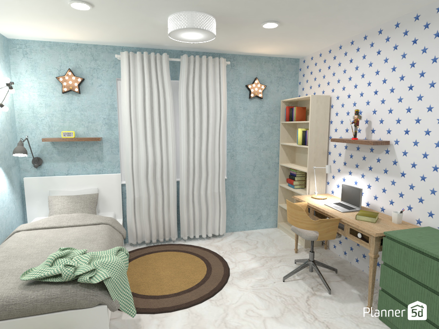 Blue kids bedroom 6449926 by Born to be Wild image
