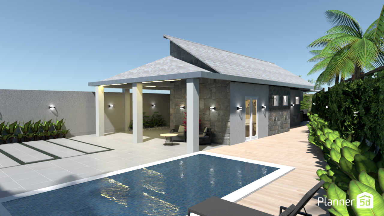 Quintal com piscina #18443827 by Erika Cipriano