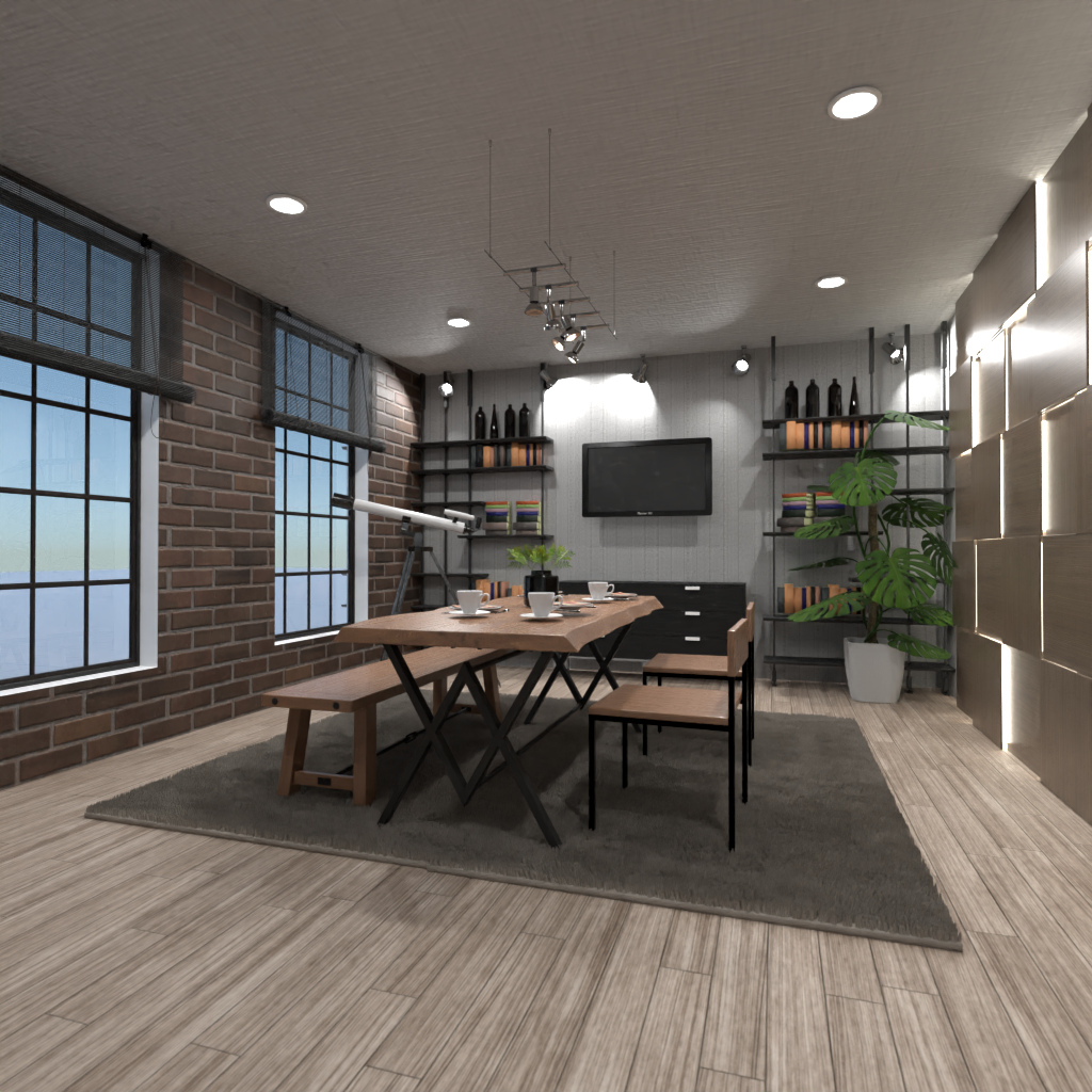 Industrial dining room #12607655 by Editors Choice