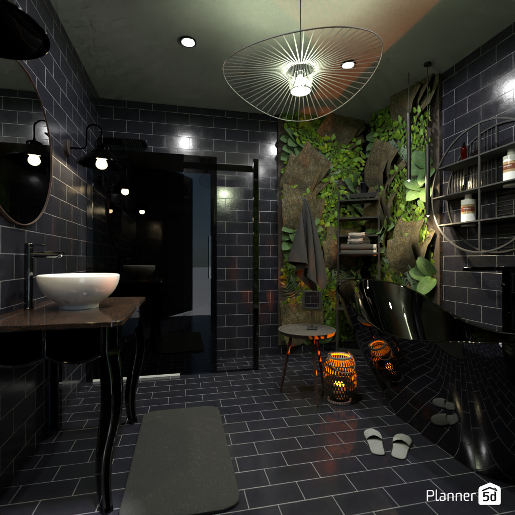 Dark Bathroom #17730875 by Editors Choice