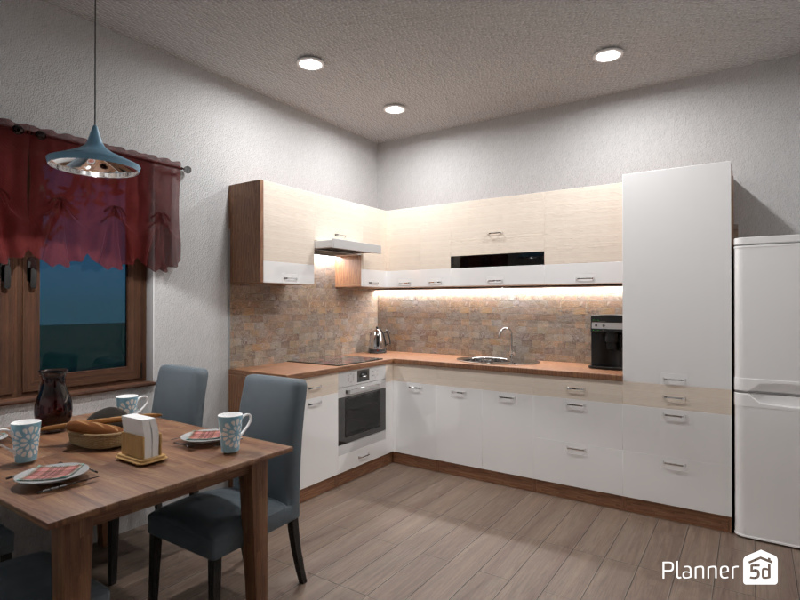 Modern and cozy kitchen 12063756 by Emma M. image