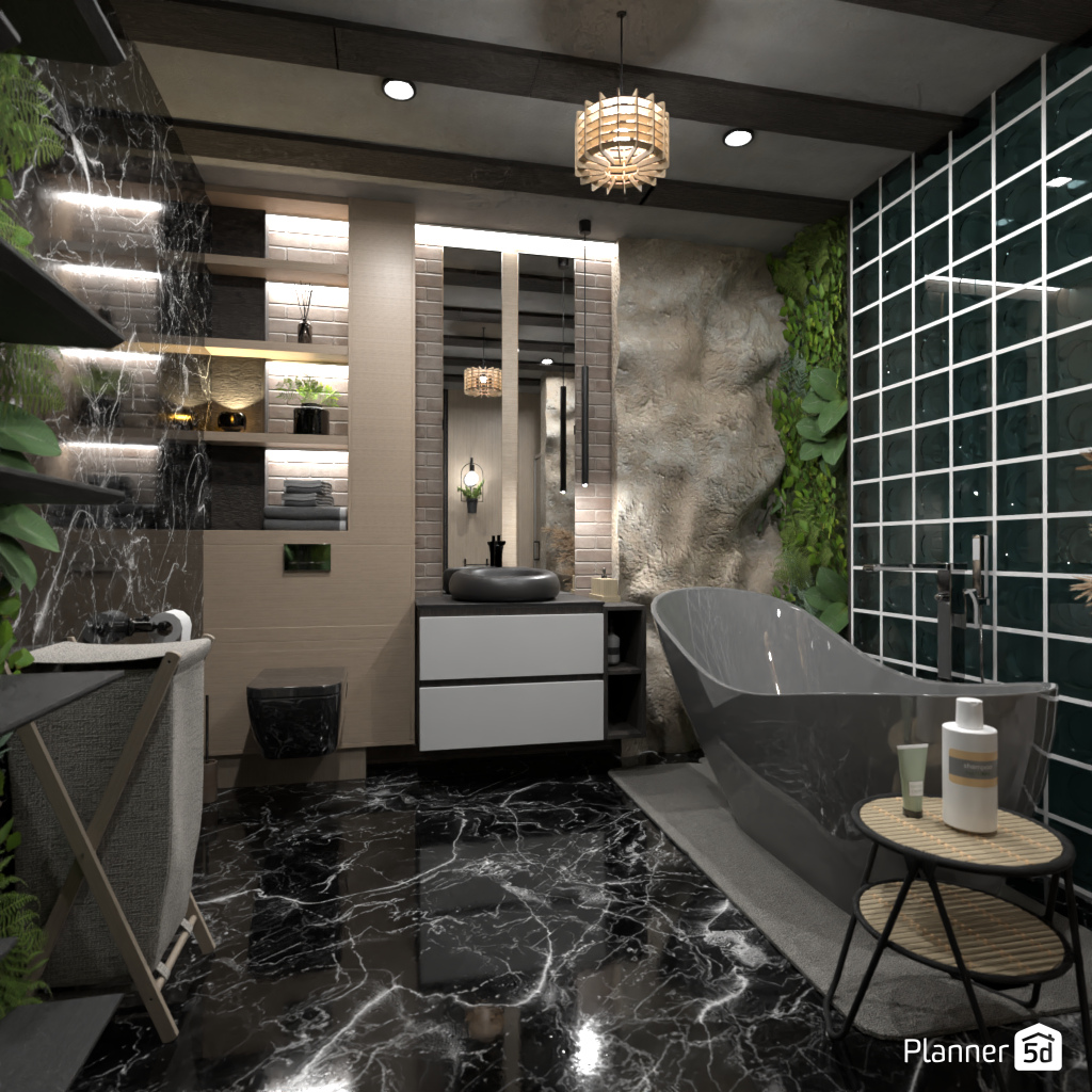 Dark Bathroom #17653507 by Editors Choice