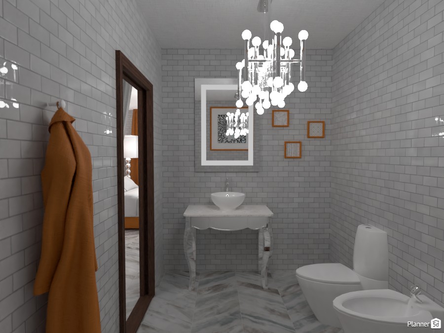 luxury gold and white bedroom with a bathroom #3634928 by Chani