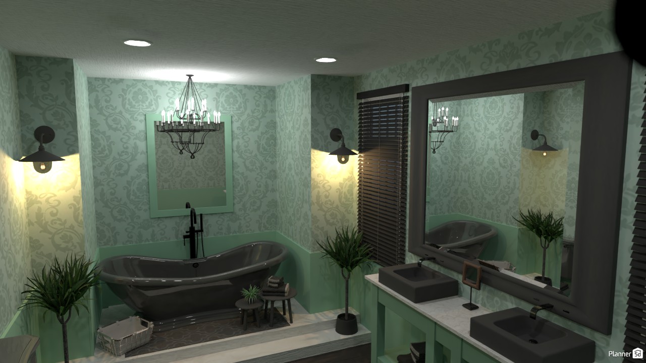 Country Interior Style Bathroom. #3893487 by Joanna Demetriou
