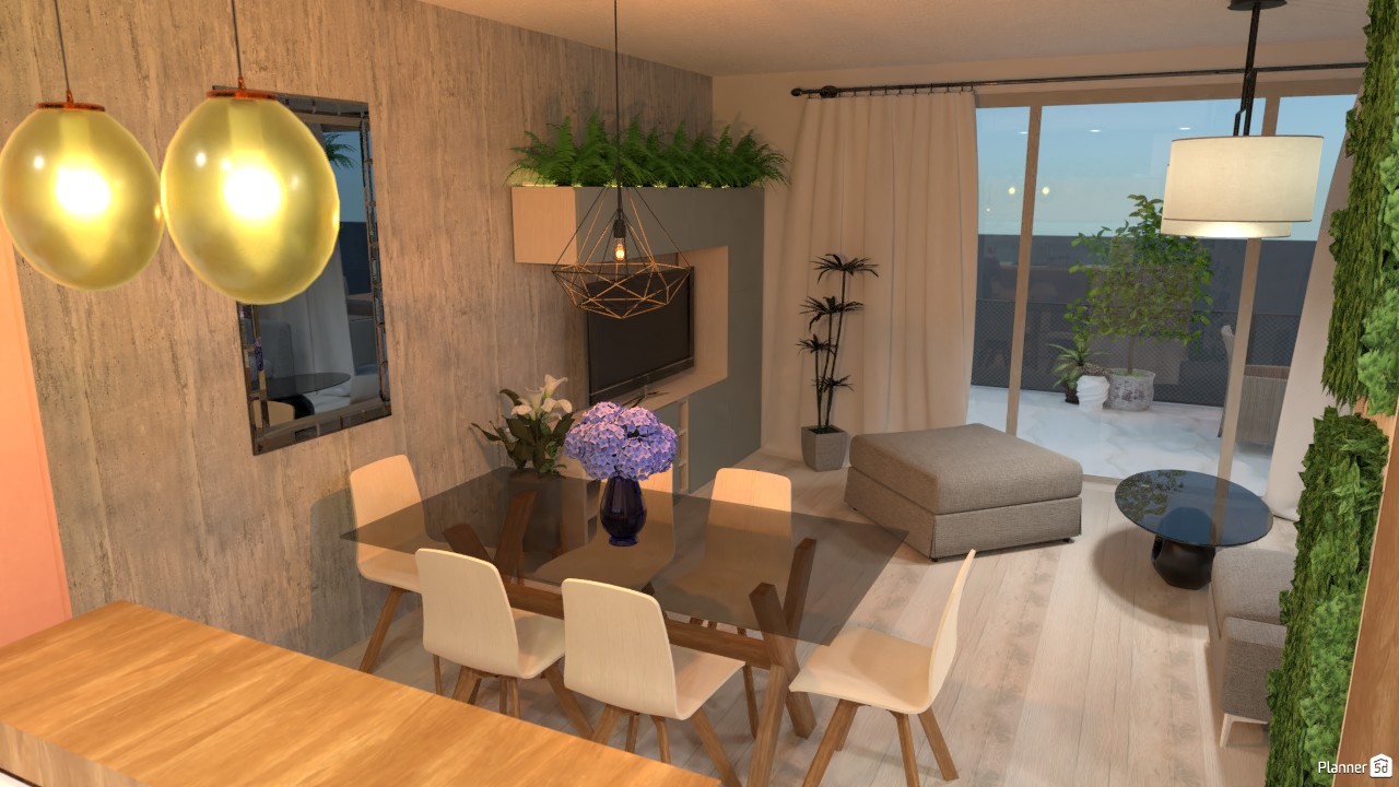 APARTAMENTO COM PAISAGISMO #5485001 by Marilei Duarte