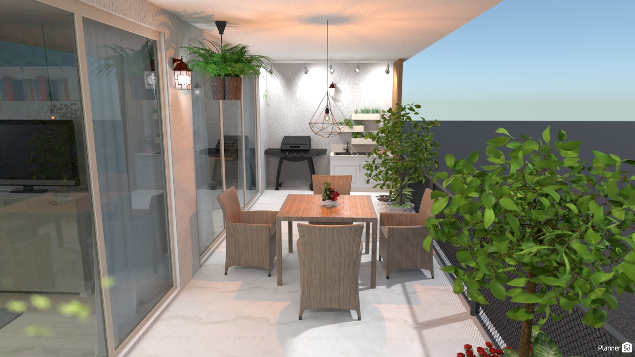 APARTAMENTO COM PAISAGISMO #5489241 by Marilei Duarte