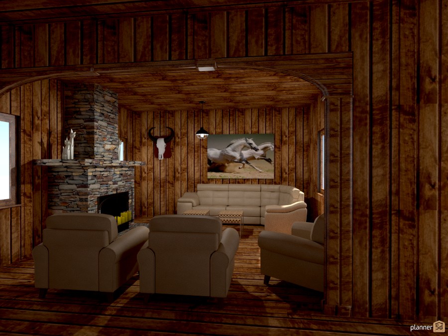 cabin living room 951486 by Joy Suiter image