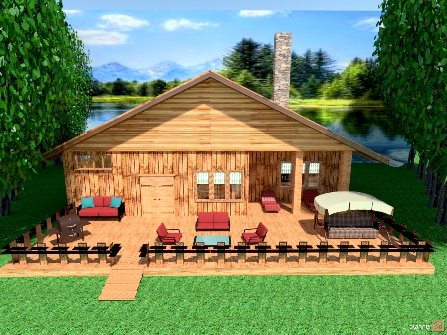 cabin at the lake #952065 by Joy Suiter