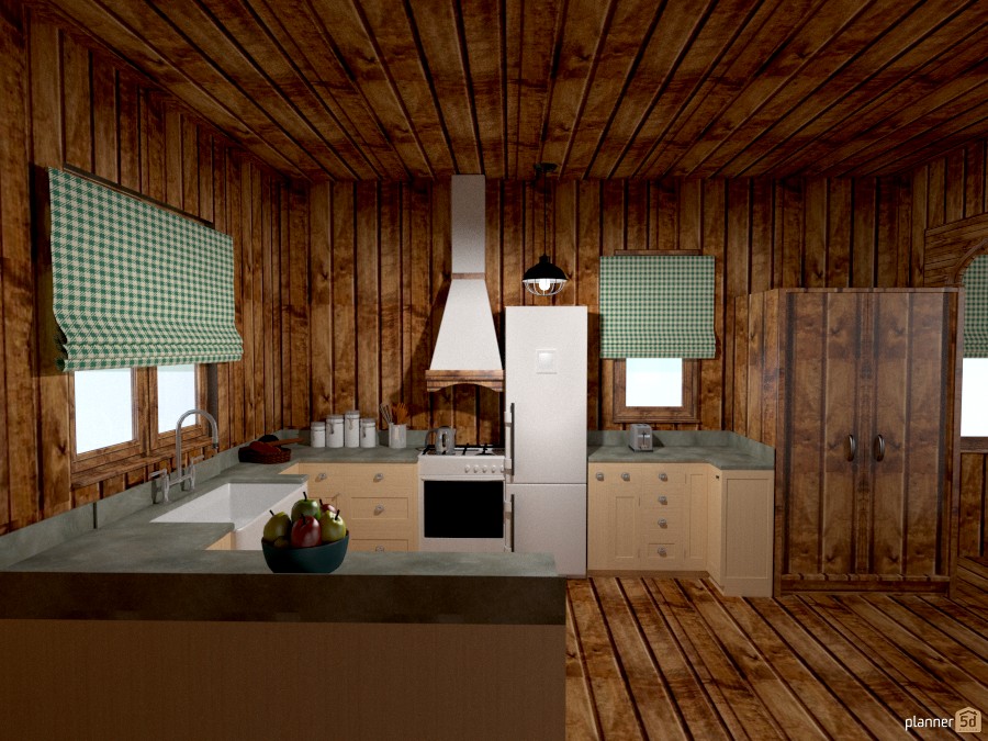 cabin kitchen #951553 by Joy Suiter
