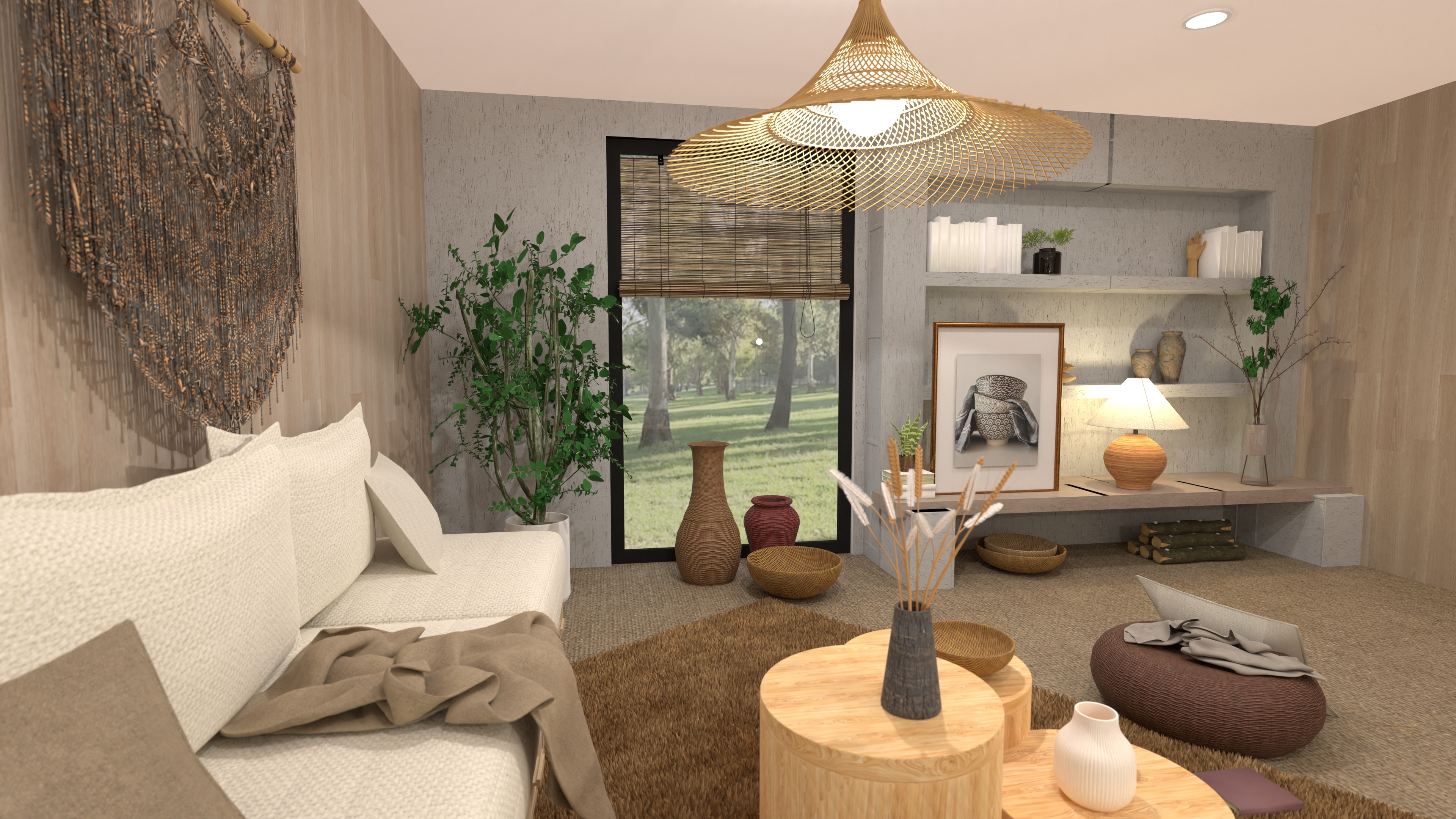 Japandi living room #2 #25624856 by Moonface