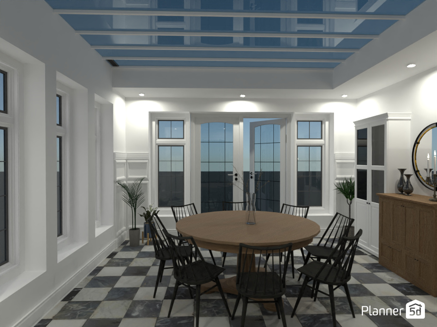 sunroom dining room #9096757 by Michel