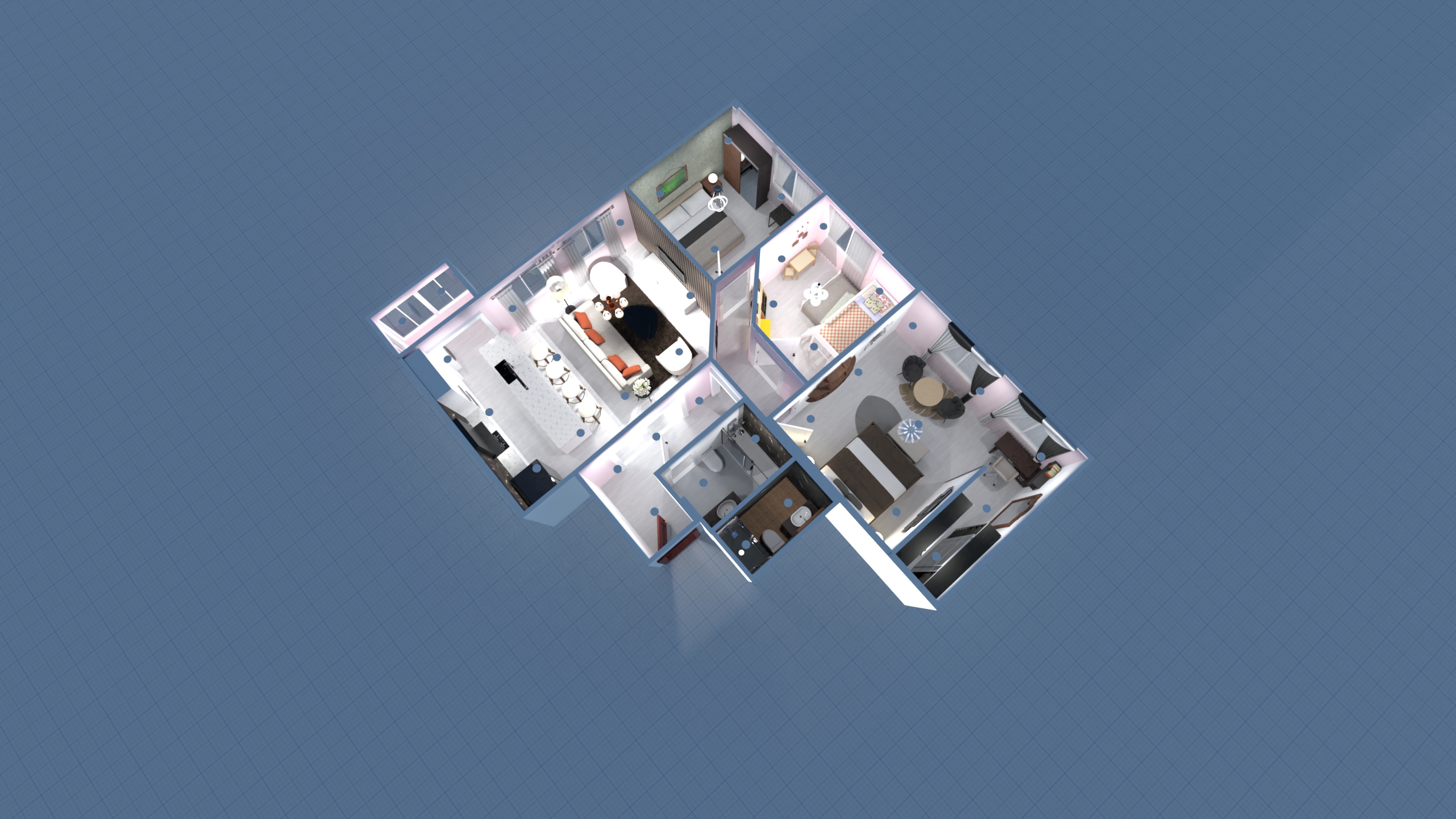 Apartment 3D model #23590474 by Elisei Chiaburu