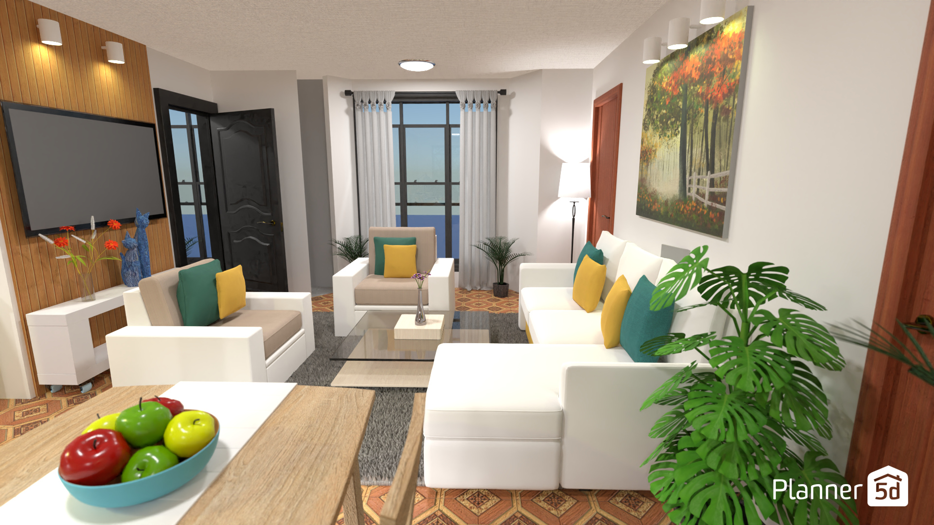 Sala en piso 2 #17403091 by Carturo