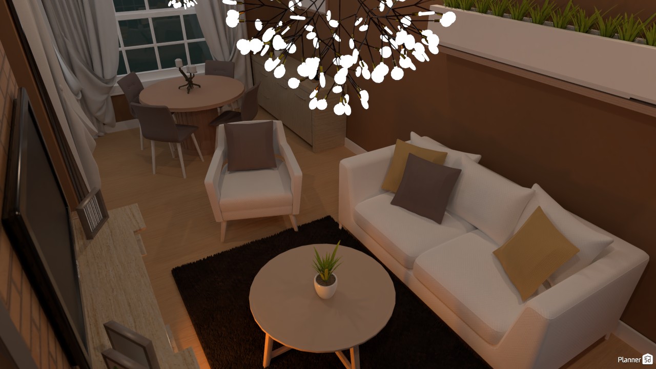 Comedor y sala de estar (d) #3761655 by Hall Pat