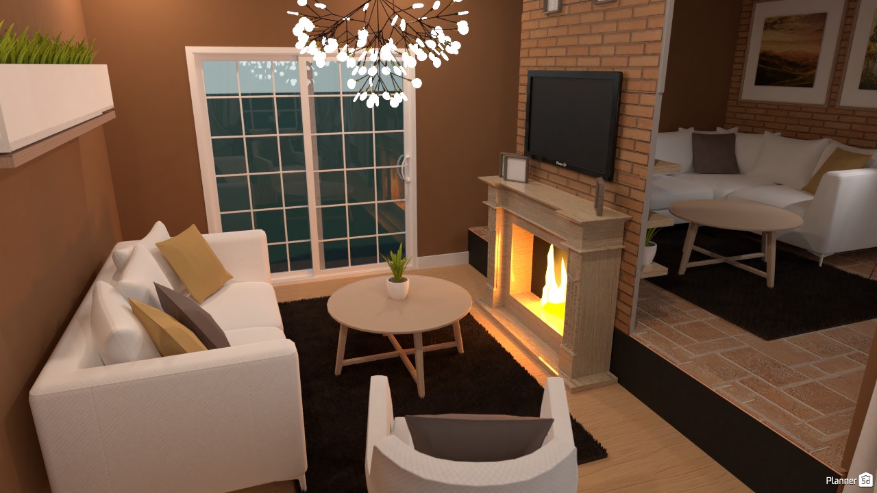 Comedor y sala de estar (d) #3761658 Por Hall Pat