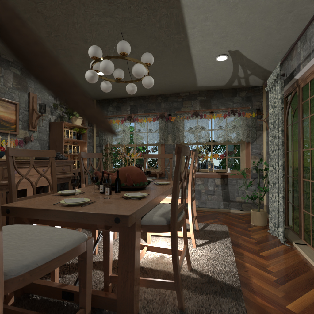 DB: Thanksgiving Day - room shell copy #15880759 by Editors Choice