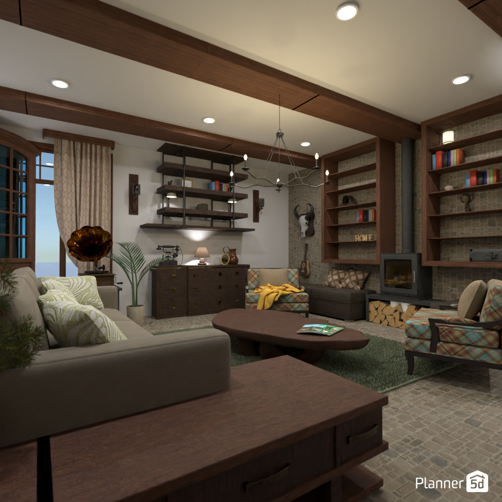 Sala de Estar Estilo Country #20114683 by Editors Choice