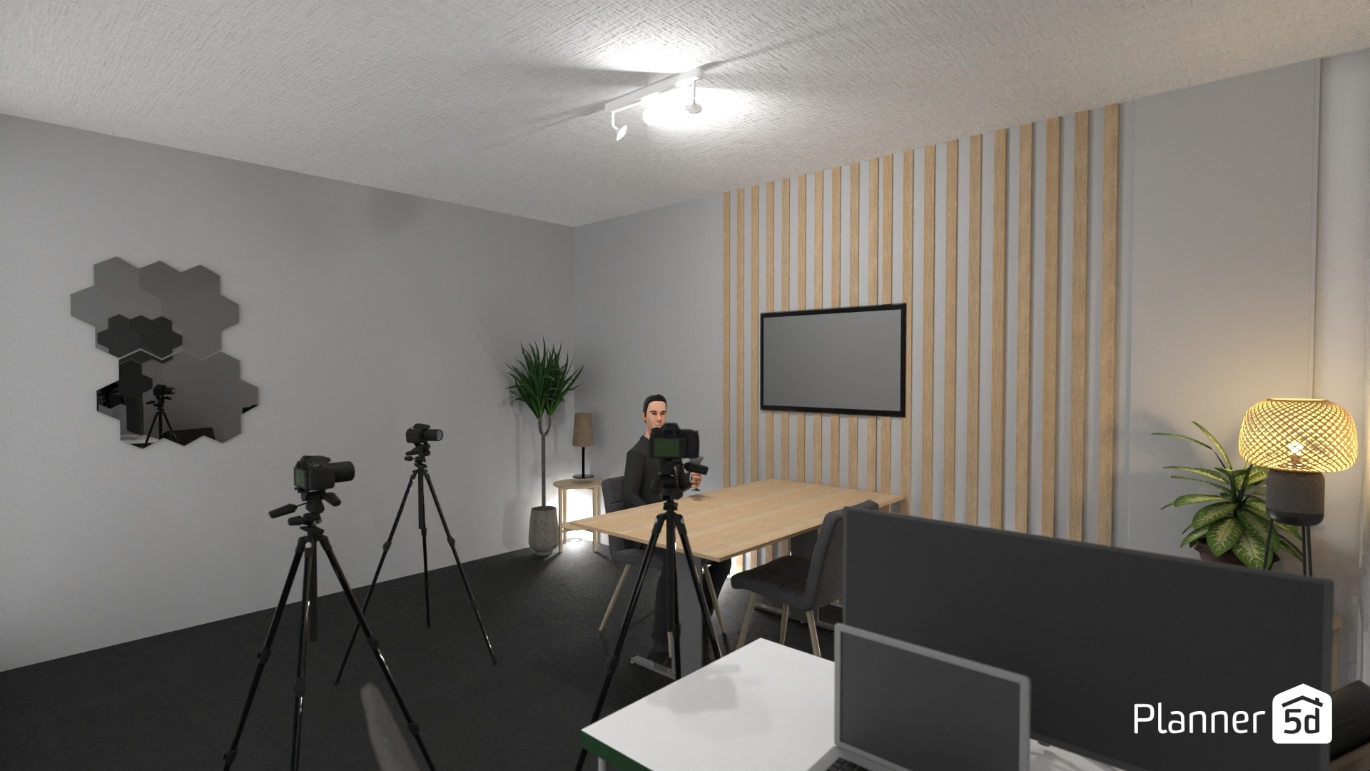 NQR Studio Table White #23416139 by Adriel Guy