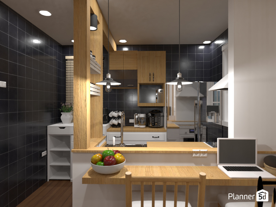 kitchen look a like cafe #6983082 by susan purwa