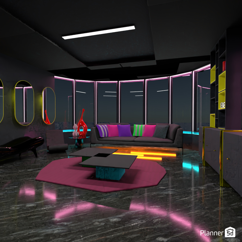 Futuristic Living Room #17007175 by Editors Choice
