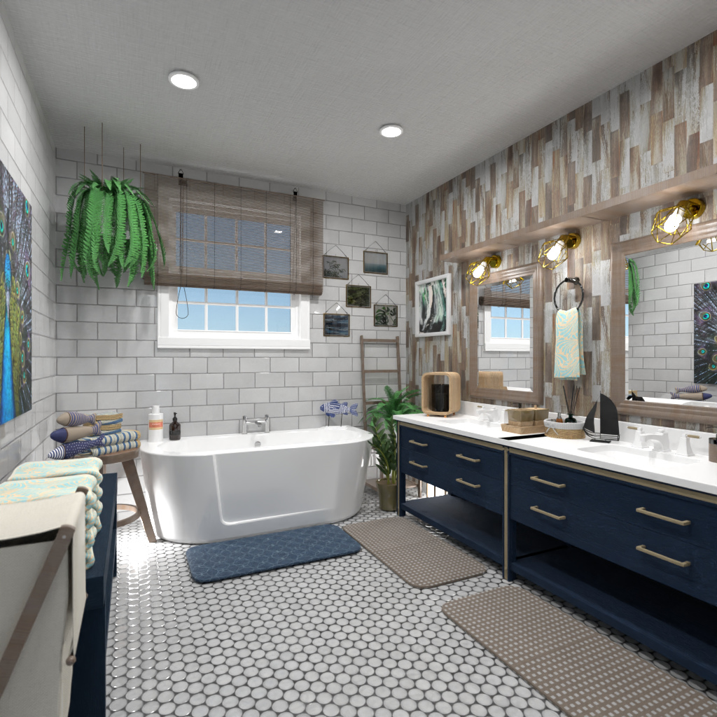 Nautical bathroom #12249703 by Editors Choice