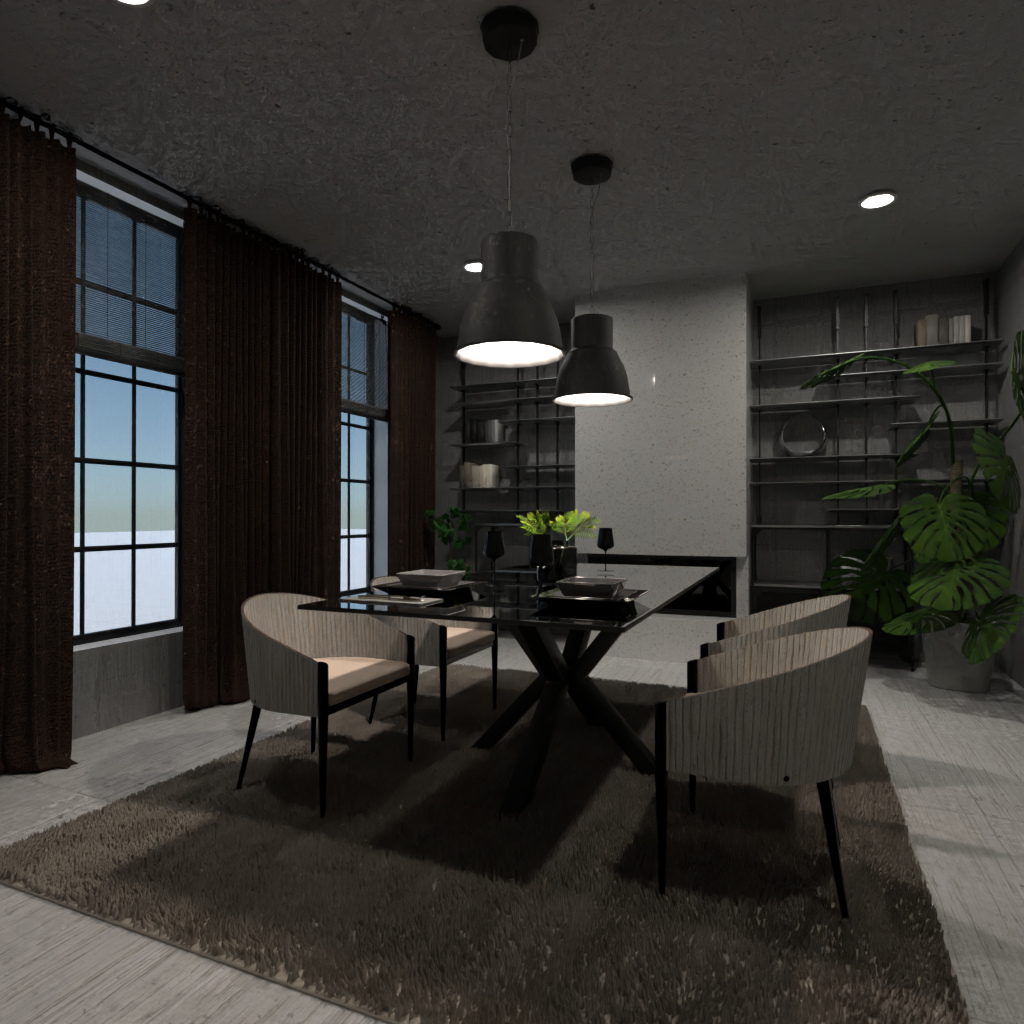 Industrial dining room #12605359 by Editors Choice
