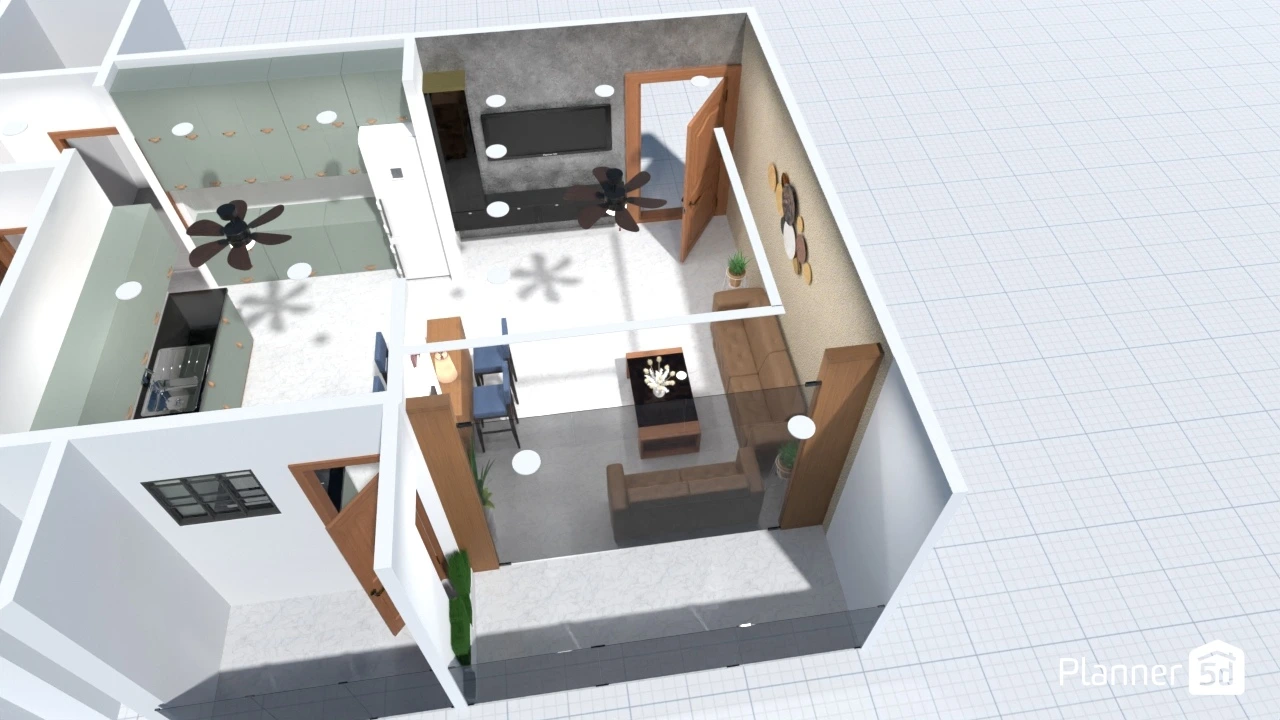Simple 2BHK Interior Concept #3111032 by Hemang Shah