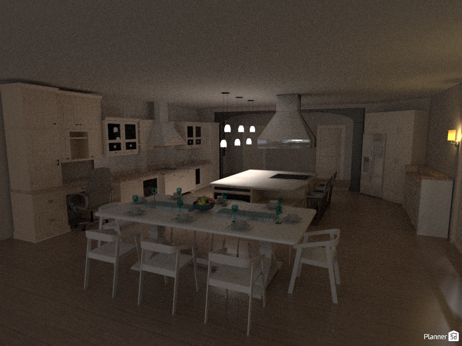 Blue Coastal Beach House #1853105 by lilywarrd