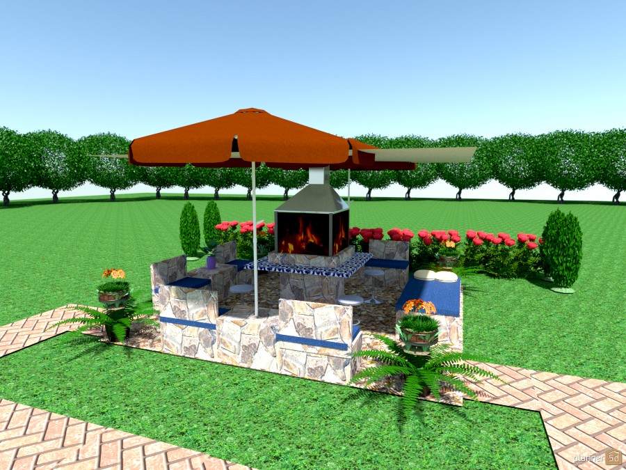 custom stone patio #1030835 by Joy Suiter