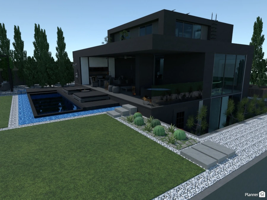 Black concrete house II #76255 by Iván Lorenzo