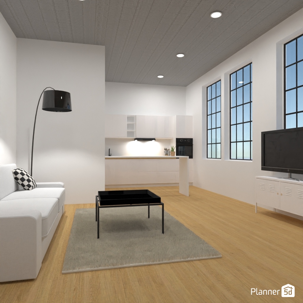 LOFT interior style - Free Online Design | 3D House Ideas - by Planner 5D