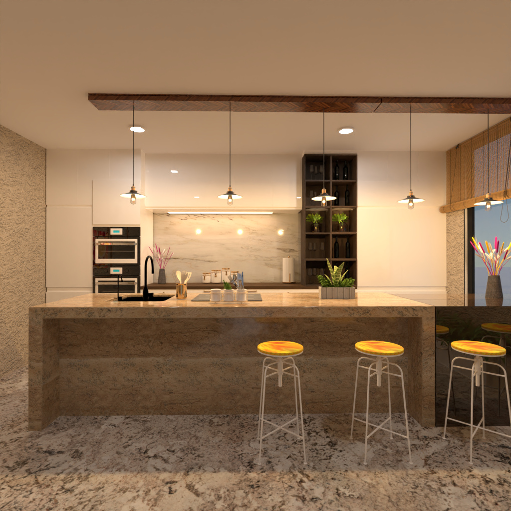 Brown and White Kitchen #11523084 by Editors Choice