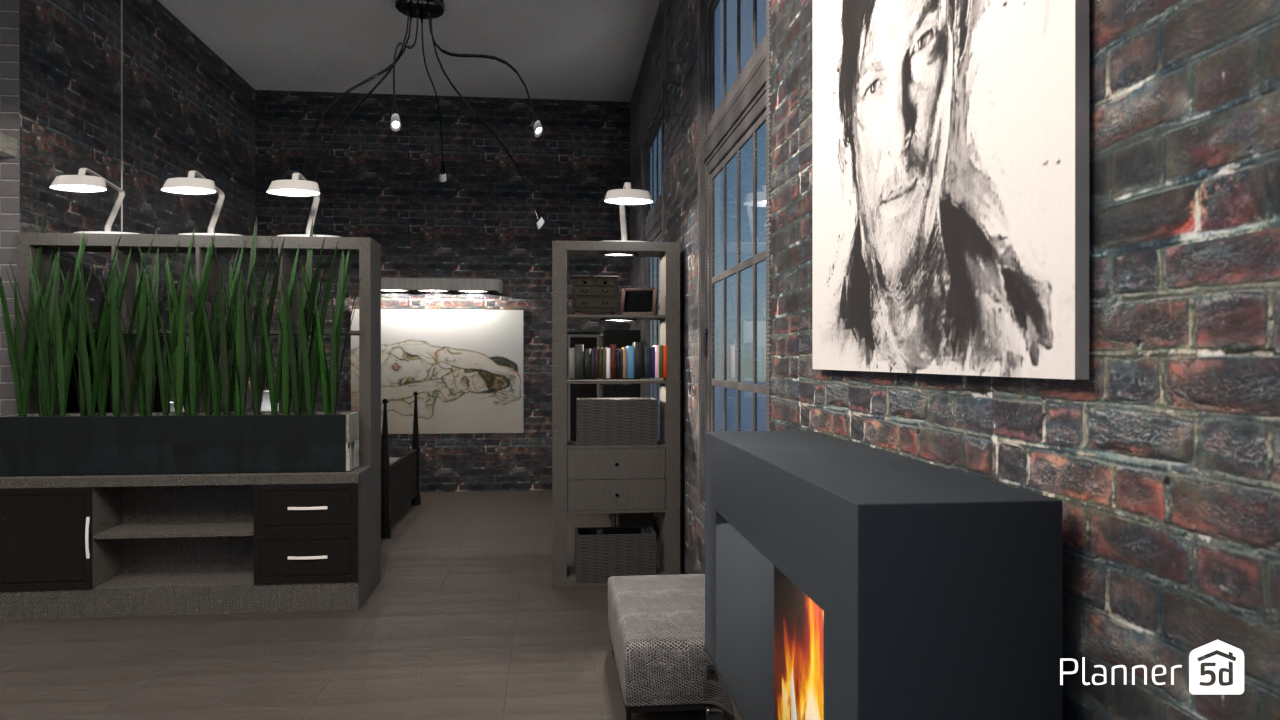 Modern loft downtown #12735935 by Aldona