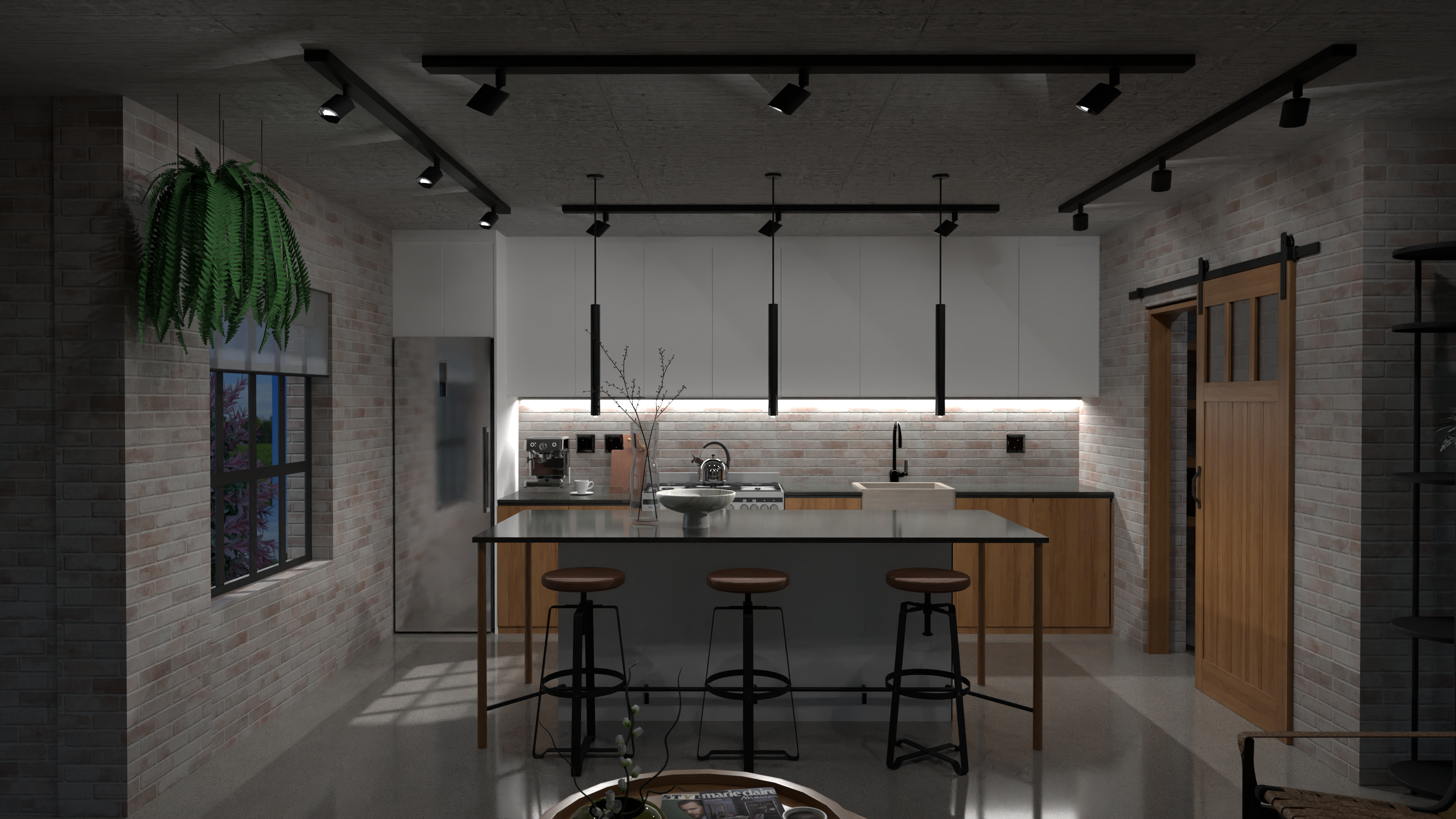 4K Light Industrial Kitchen Render 10353940 by Candice Nero image