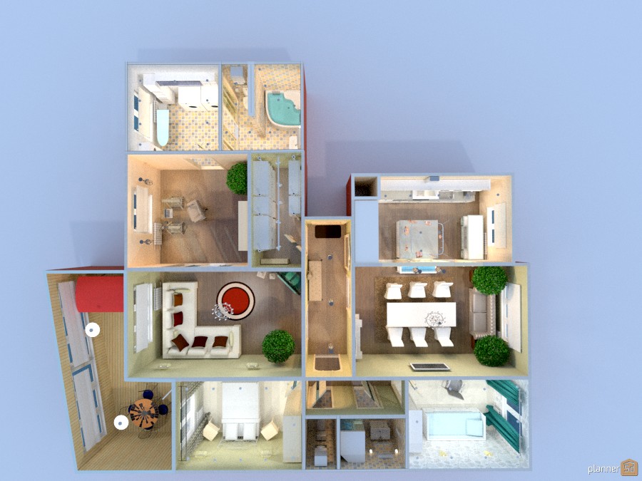 Большая квартира из 2 квартир для семьи из 3-х человек. 1164139 by Elena image