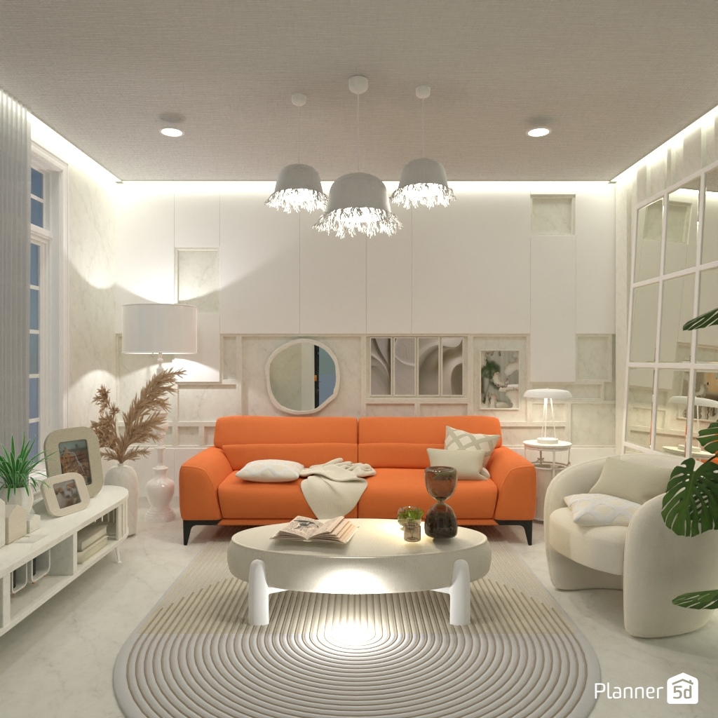 Orange sofa #3399432 by Editors Choice