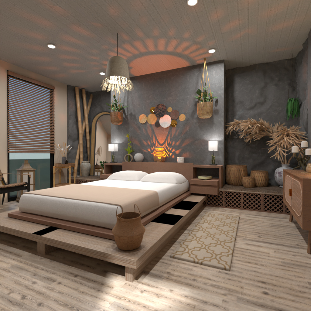 Wabi Sabi Bedroom #14563047 by Editors Choice
