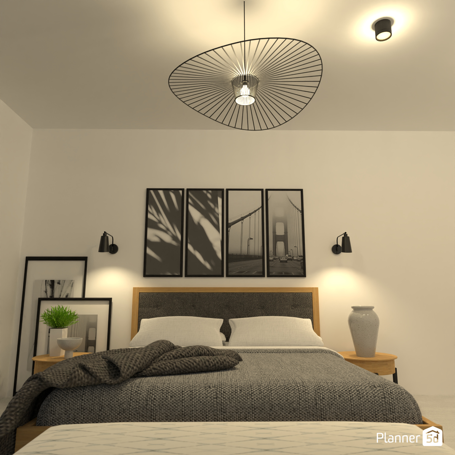 Suburb modern bedroom 16267763 by Anne image