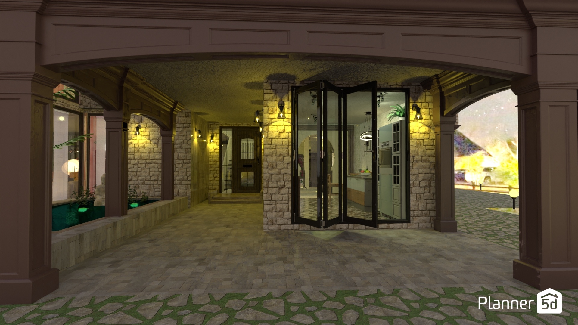 piedra, madera y agua que reciben #29970052 by Yolanda Infante Garrido