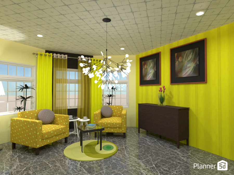 Sunny Spring Living room design #7543810 by Jomer O. Atienza