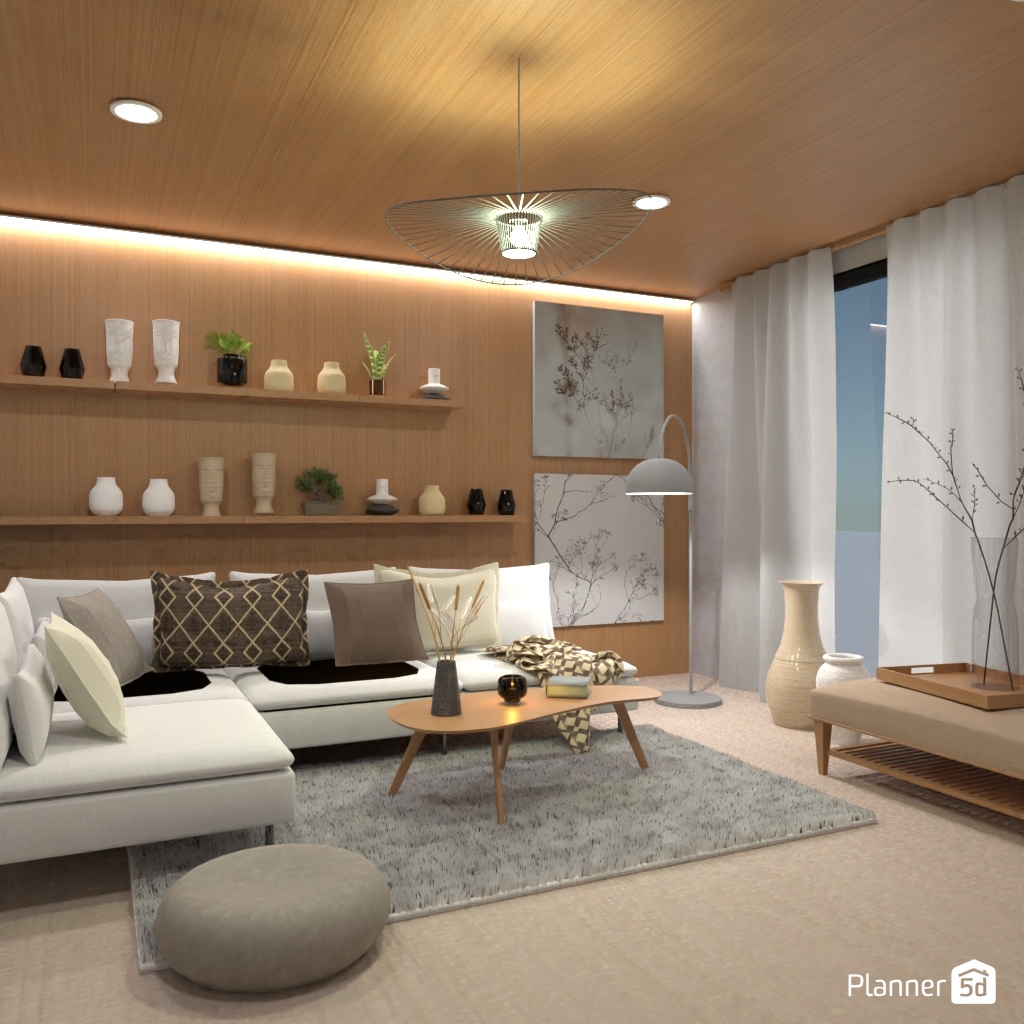 Japandi Living Room #25664084 by Editors Choice