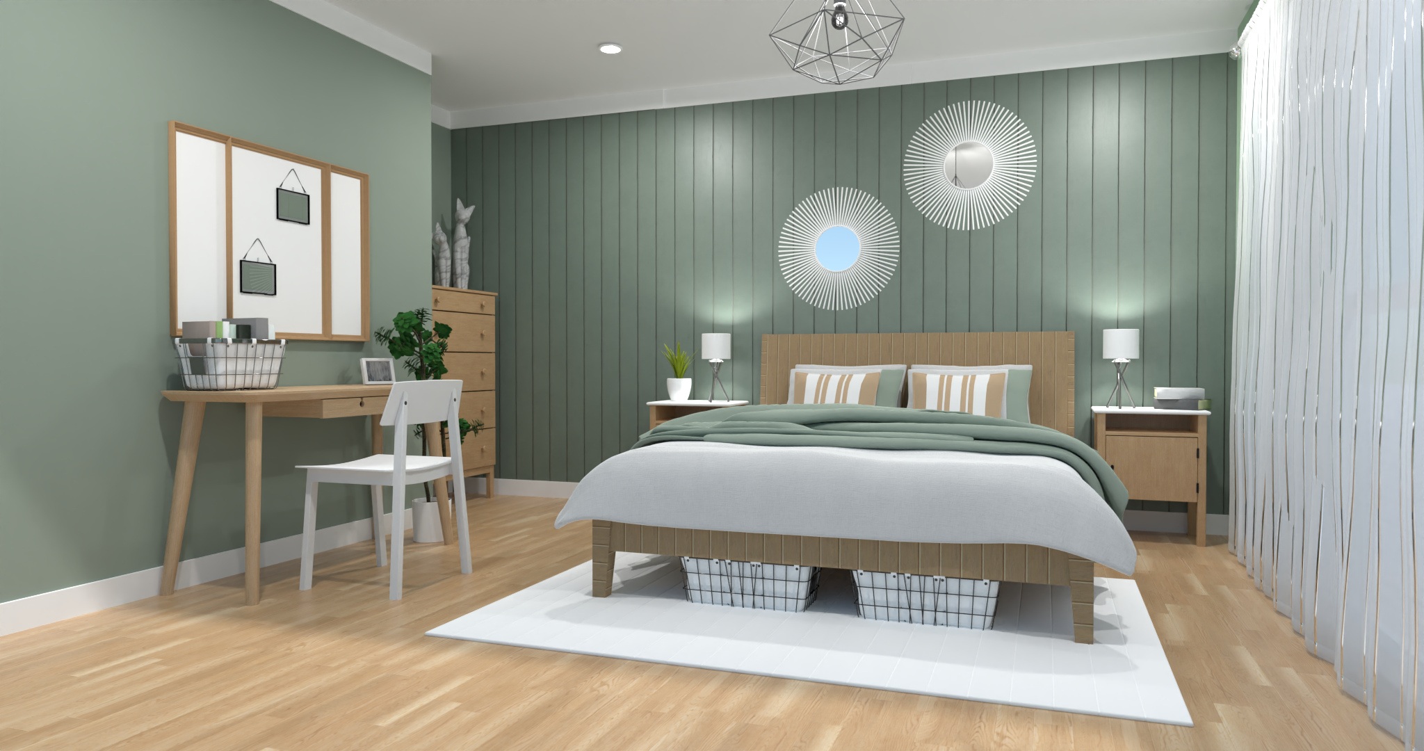 Bedroom with desk #7589510 by Gabija