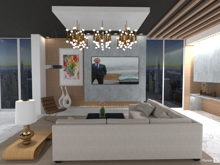 PENTHOUSE LIVING ROOM LIGHT11 #2663350 by Arni