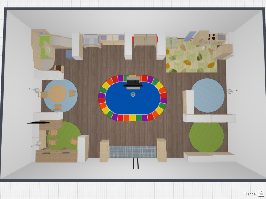 Preschool Classroom Free Online Design 3D Kids Room Floor Plans by