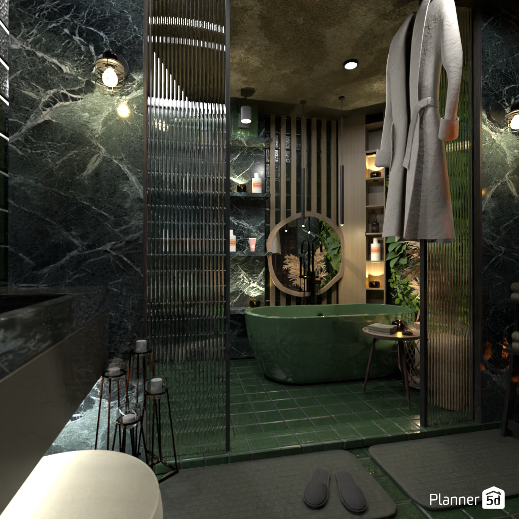 Dark Bathroom #17634051 by Editors Choice