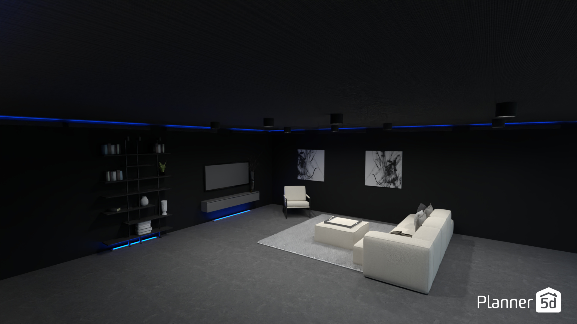 dark living room #19412172 by Annie