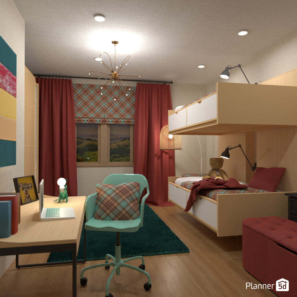 Bedroom for twins #18897364 by Editors Choice