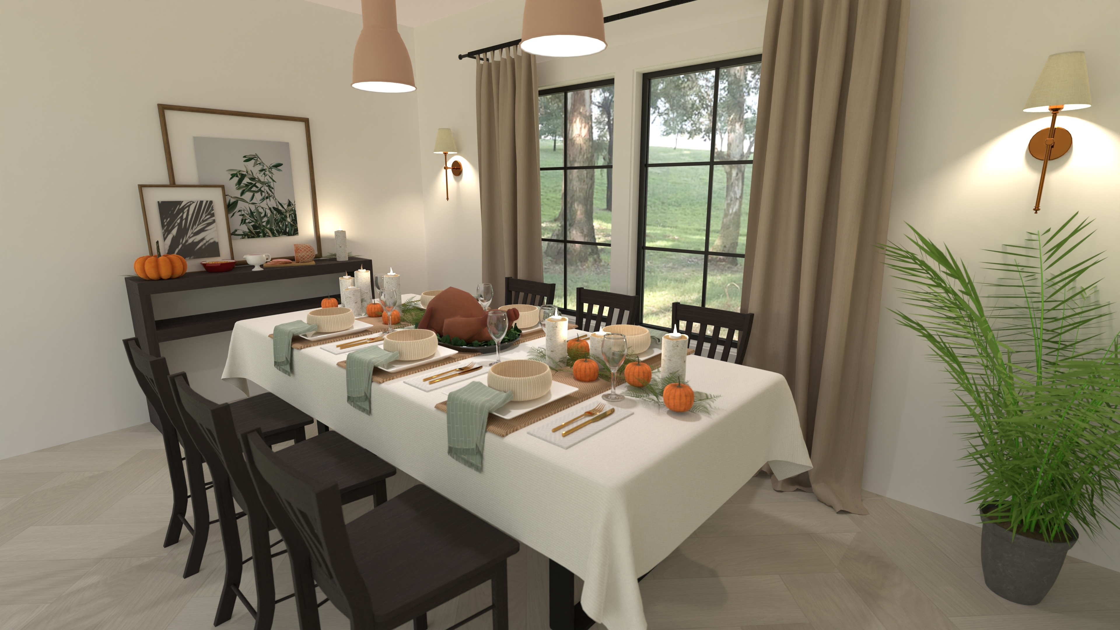 Thanksgiving Table Decor #23254366 by Virginia