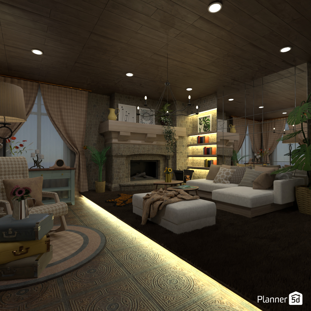 Country Living room #20152567 by Editors Choice